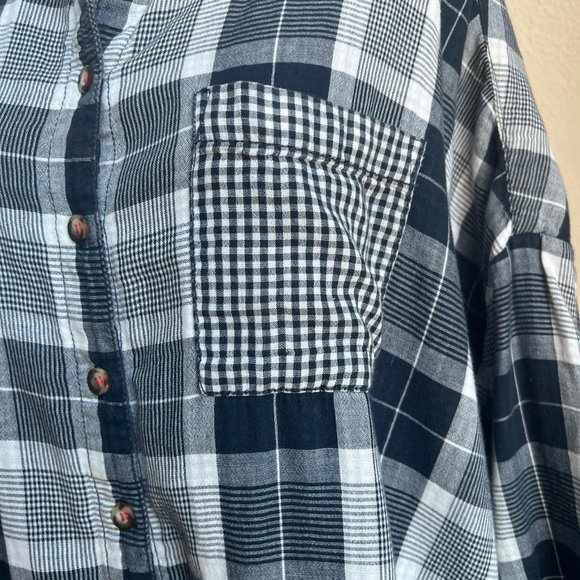 Anthropologie Bo Boyfriend Plaid Flannel Shirt By Pilcro - Picture 3 of 9